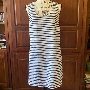 J.Crew Striped Black & White Summer Beach Dress Size 6